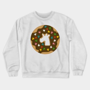 Donut Unicorn Sprinkles Crewneck Sweatshirt